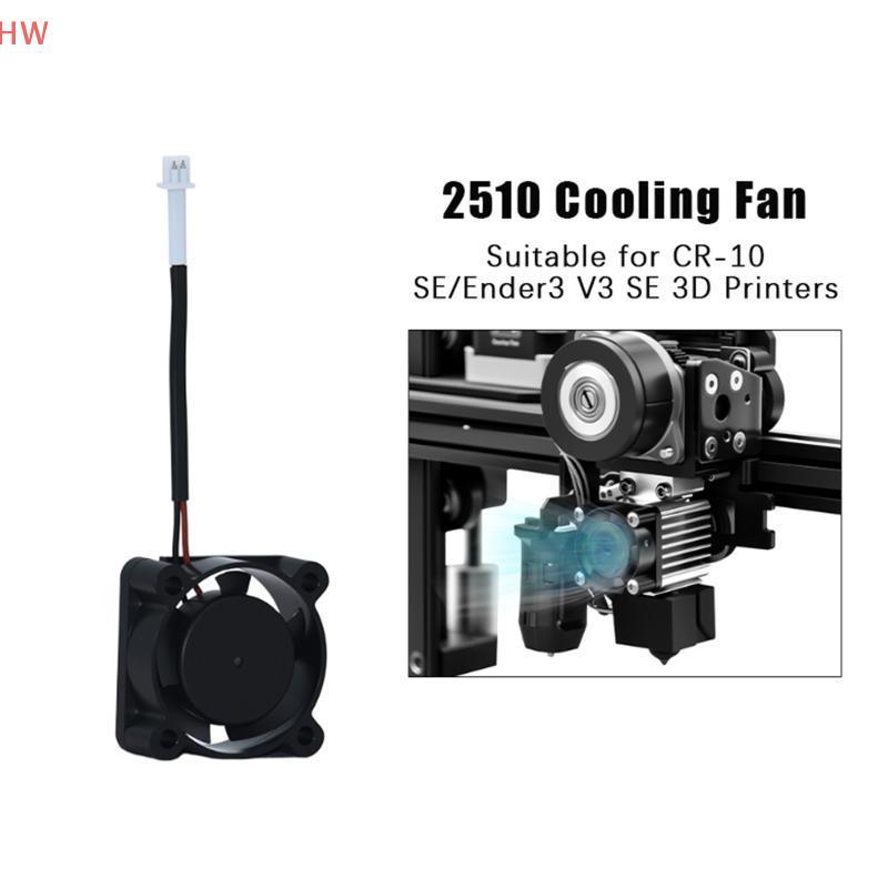 Para CR-10 SE/Ender 3 V3 2510 Ventilador De Refrigeração Axial DC 24V Turbo Impressoras 3D Acessórios De Rolamento Hidrá