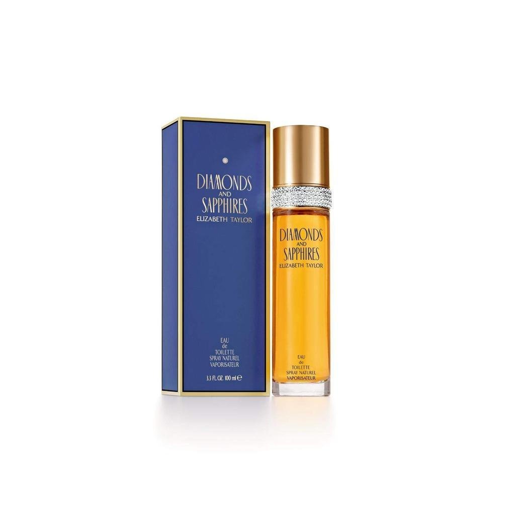 Elizabeth Taylor Diamonds and Sapphires para Mulheres, Eau De Toilette Spray, 3.3 Fl Oz DYZY