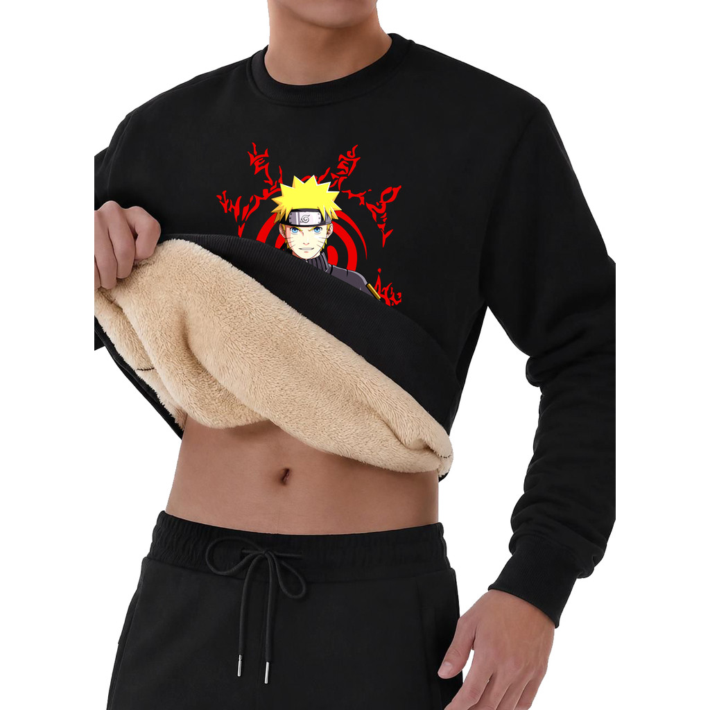 Casaco Moletom Masculino Naruto Lan De Carneiro Importado Forrado Inverno Original Premium