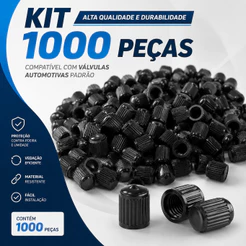 Kit 4 a 1.000 Tampinha Plástica Bico Pneu Moto Carro Bicicleta Caminhão - Tampa Válvula