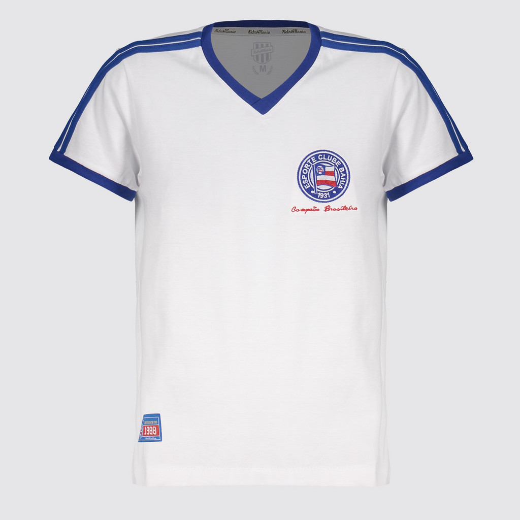 Camisa Bahia Retrô 1988 Juvenil Branca