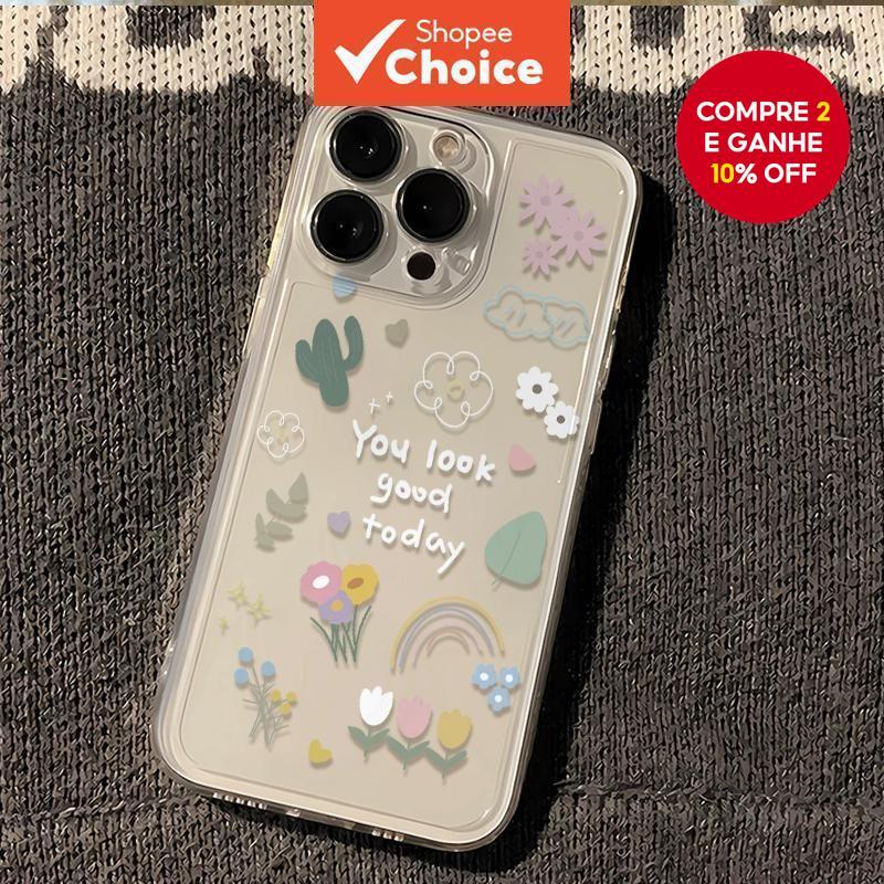 Novo Case de telefone adequado para iPhone 11, 12 Pro Max, X, XR, XS Max, 7 Plus, 8 Plus, 13 Pro Max, 14 Pro Max e 15 em Oferta na Shopee