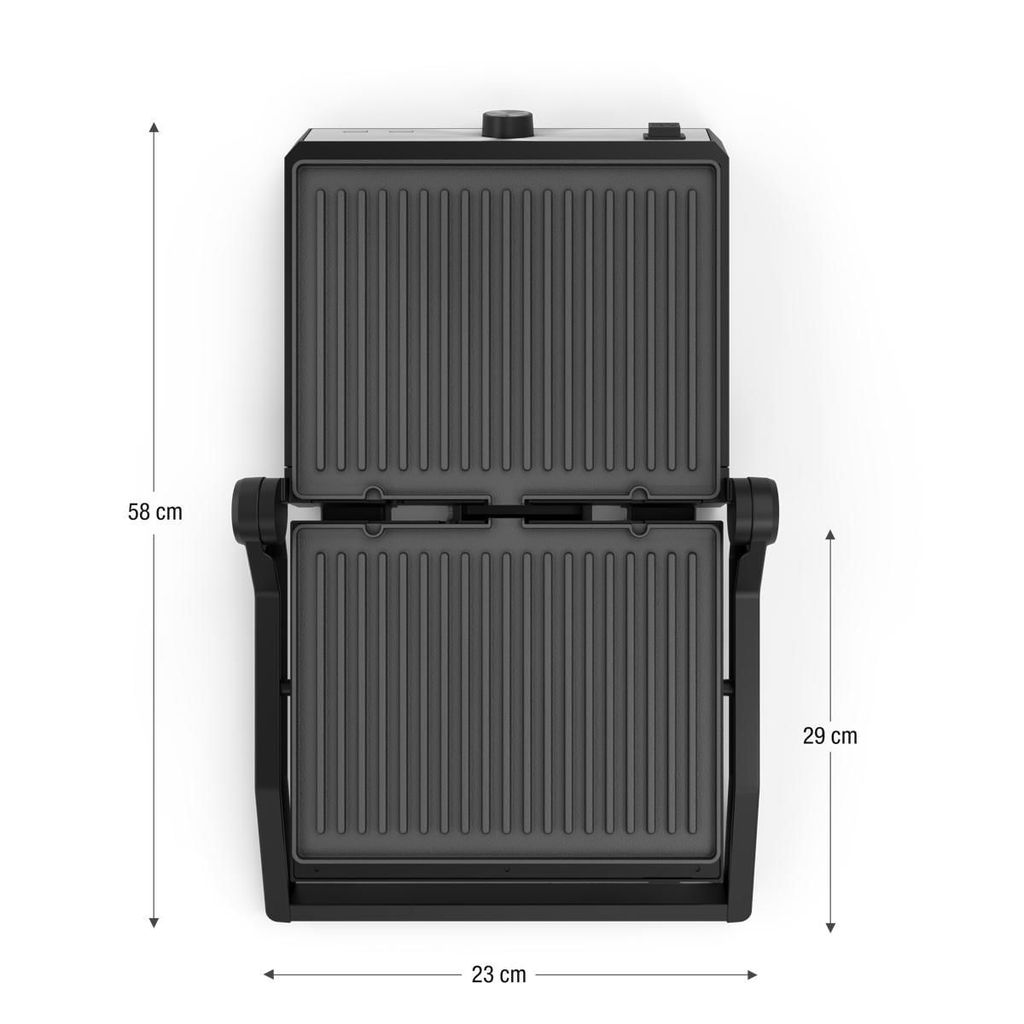 Detalhes do Grill Philco 2 em 1 Chapas Removíveis e abertura 180° PGR50A