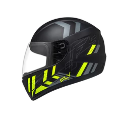 Capacete Fechado F9 HG PitStop Preto Fosco Grafite Fly