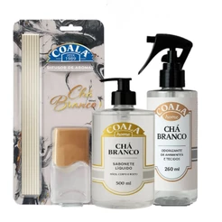 KIT SPRAY + SABONETE + DIFUSOR COALA CHÁ BRANCO - 3 ITENS