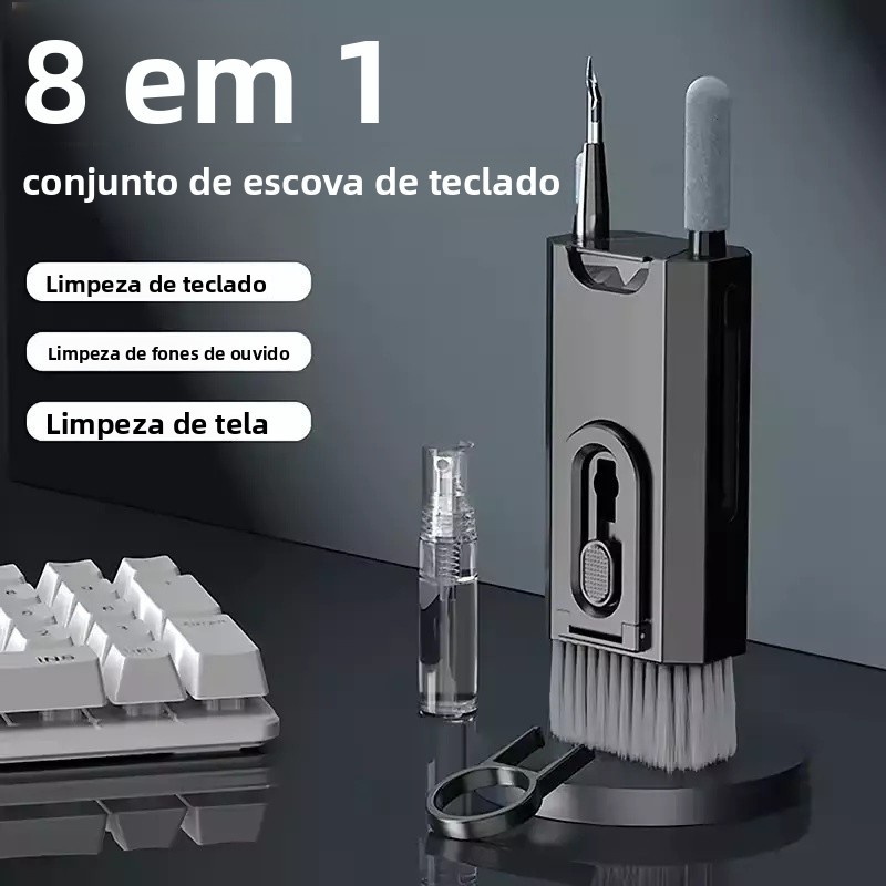 [Envio 24H] kit de escova de limpeza de teclado de computador Pods Pro 8 em 1