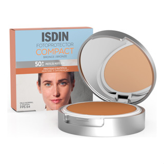 Isdin Protetor Solar Pó Compacto Cor Bronze Fps 50 10g em Oferta na Shopee