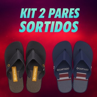 Combo 2 Chinelo Sandália Macio Resistente Confortável Masculino Antiderrapante Ortopédico