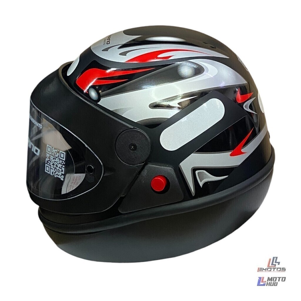 Capacete San Marino Grafic Preto Fosco Taurus Tamanho 56