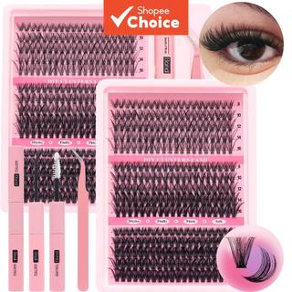 Conjuntos De Cílios Individuais Mega DIY , Cachos Finos D 8-16mm Mistos , Volume Natural …