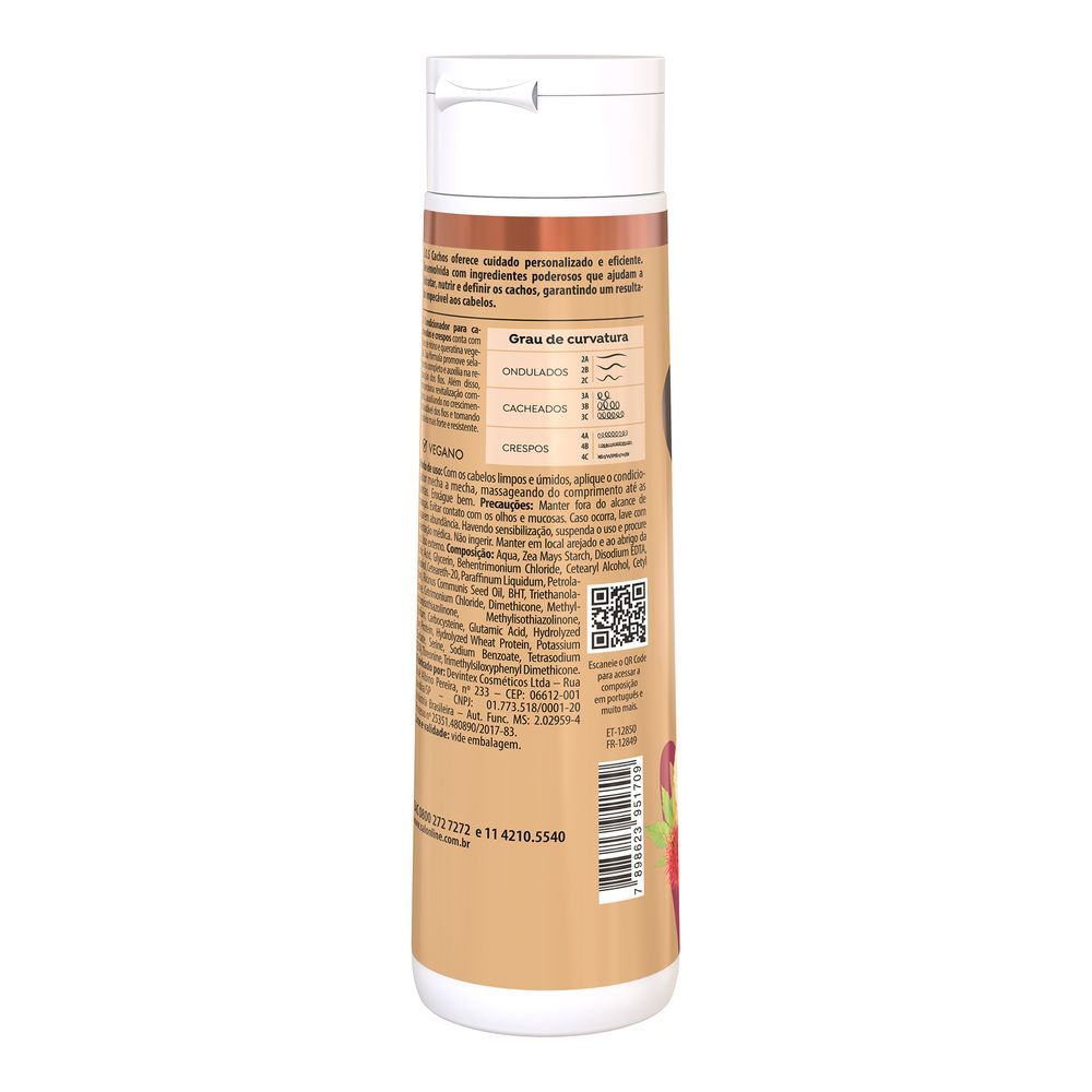 Detalhes do Condicionador Salon Line SOS Cachos Rícino E Queratina 300ml