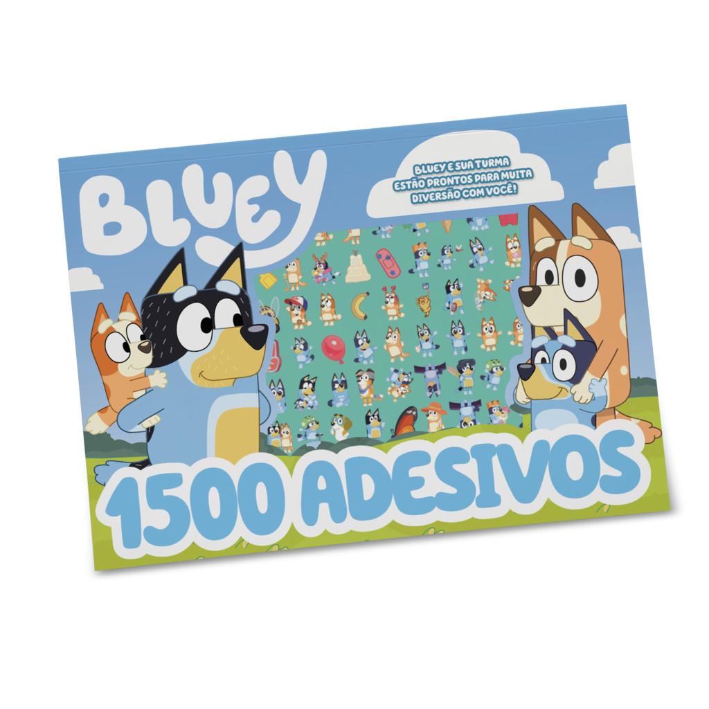 Bluey Prancheta para Colorir com 1500 Adesivos Livros Bt