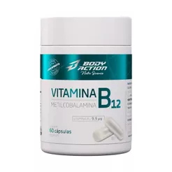Vitamina B12 Metilcobalamina - 60 Cápsulas - BodyAction