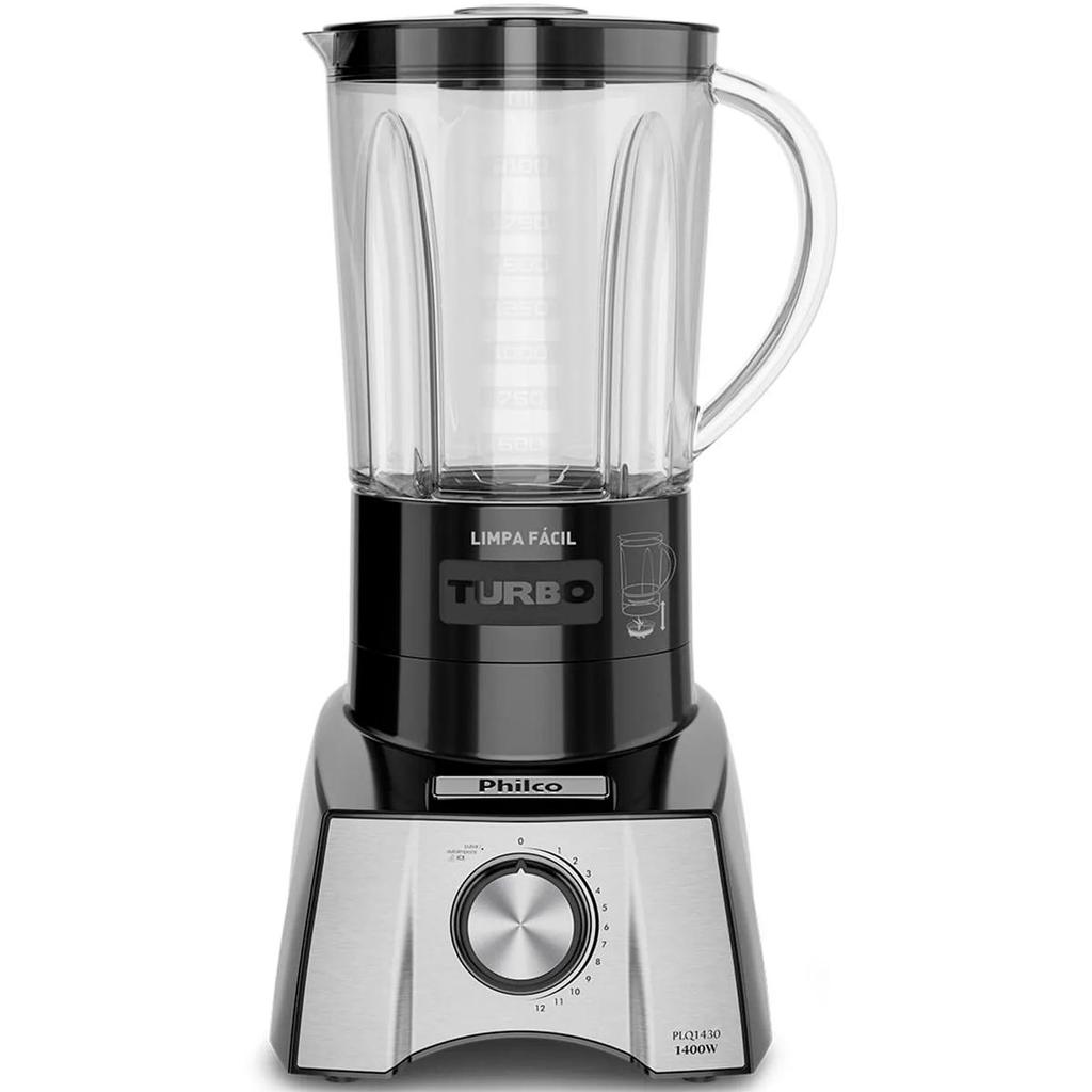 Liquidificador Philco PLQ1430P 220v Limpa Fácil Pro Maxx 6 1400W 3 Litros 12 Velocidades + Pulsar