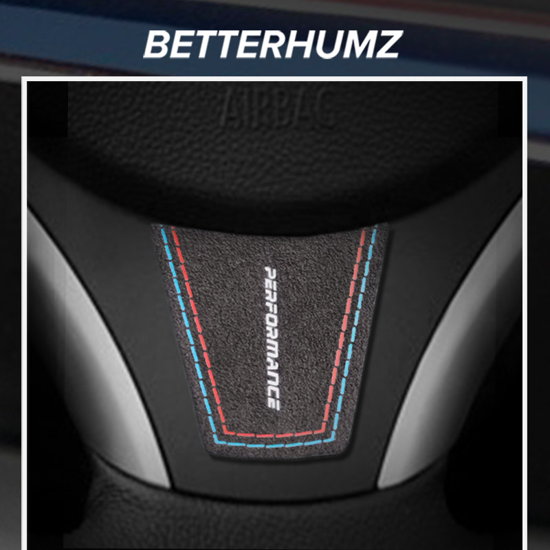Adequado para BMW antigo série 3 E90 modificado volante decoração adesivo de carro E92 E93 camurça acessórios interiores