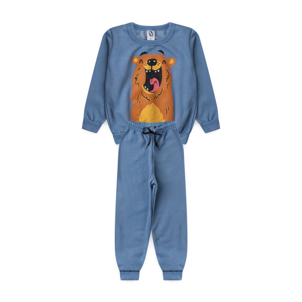 Conjunto Infantil Masculino Felicidade De Urso