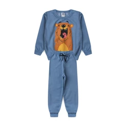 Conjunto Infantil Masculino Felicidade De Urso