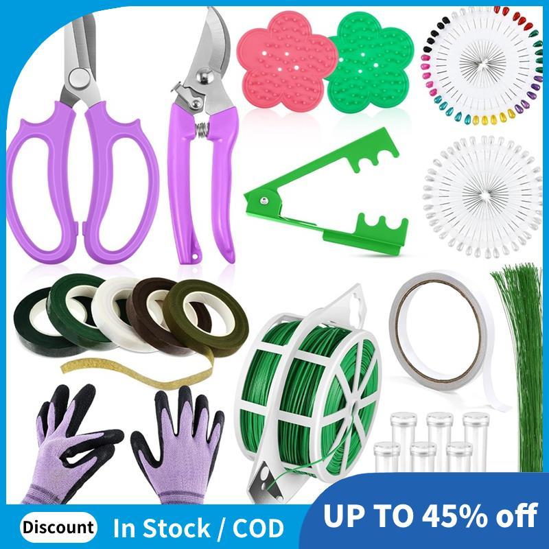 Kit De Ferramentas De Arranjo Rosa Espinho Removedor Árvore Podador Luvas De Poda 22/26 Calibre Paddle Fio Pólo Pérola C