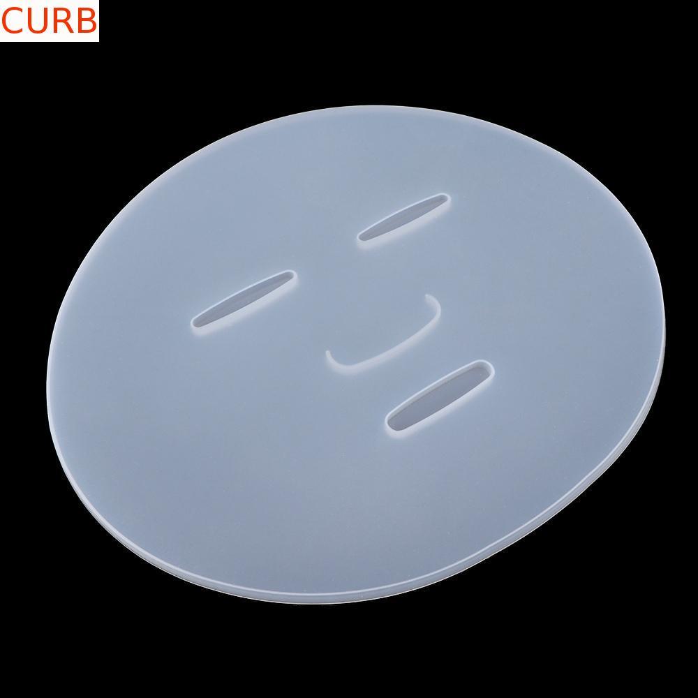 Placa De Máscara CURB Silicone Reutilizável Facial Molde Ferramenta Bandeja