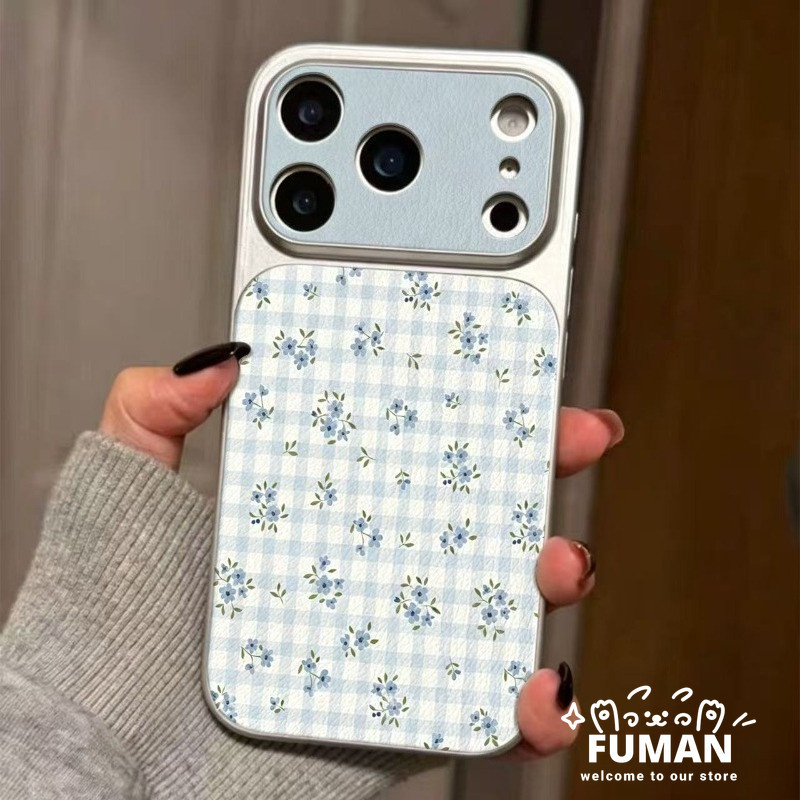 Capa De Telefone Elegante Com Flores Azuis Para Xiaomi Poco X8 Pro Max X7 X6 Neo