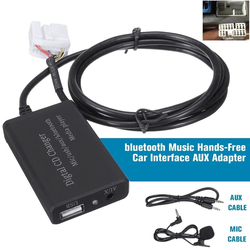 AM-Para Honda Accord Civic CRV 2006-2011 Módulo Bluetooth Do Carro Mãos-Livres Estéreo AUX Adaptador Áudio CD Conversor