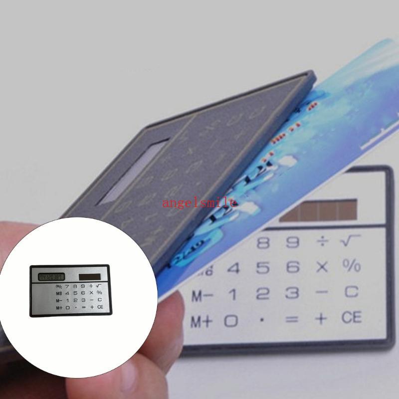 Pouco Peso Do Bolso Da Calculadora Fina Cartão Solar Para A Escola Escritório