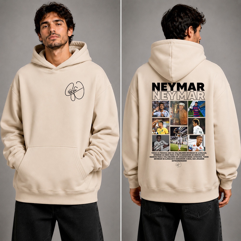 Moletom Neymar Menino Ney Blusa Canguru Casaco Exclusivo Premium