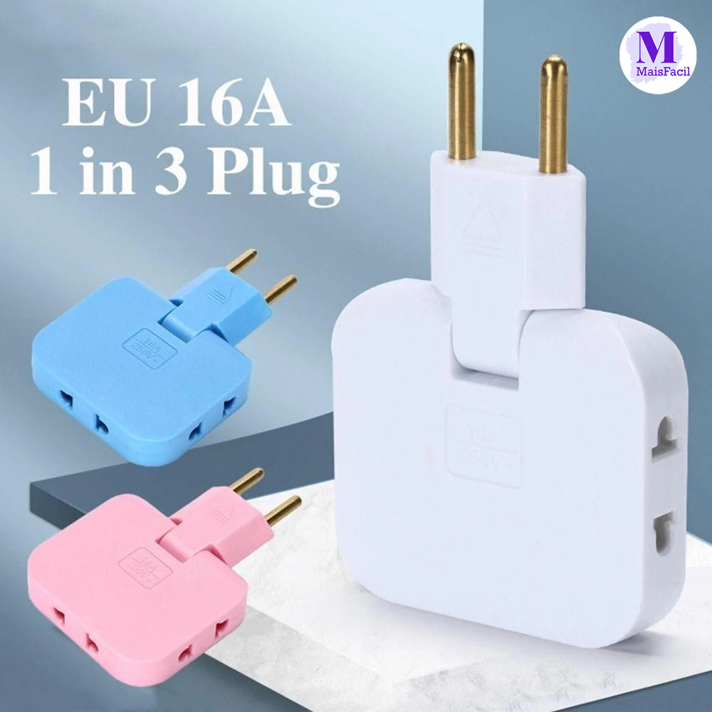 Adaptador de Tomada Pino Universal Compatível com Varios Eletrodomésticos