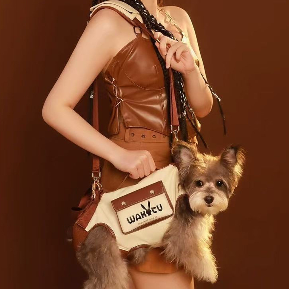 Pet Outing Peito Cinta Saco Pequeno Cão Gato Tração De Um Ombro Portátil Mochila Trela Combinação em Oferta na Shopee