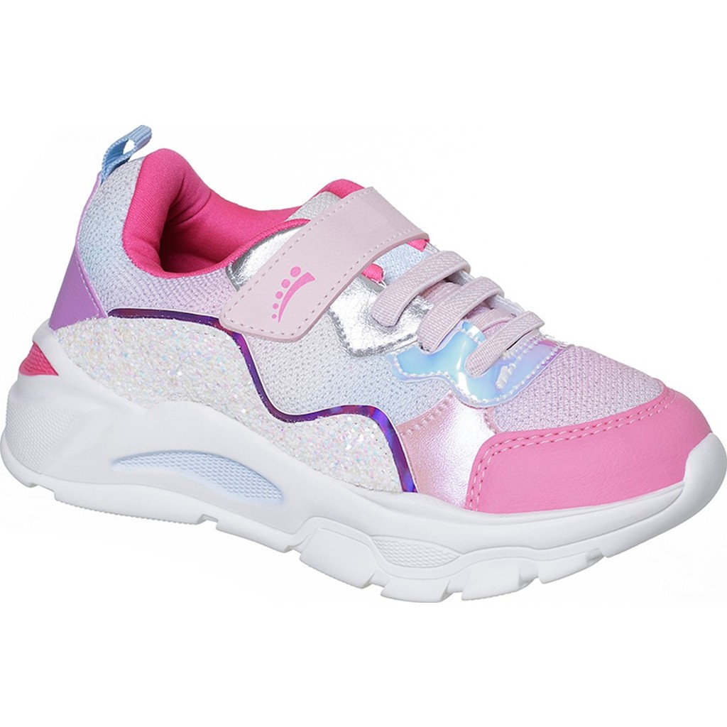 Tênis Infantil Ortopasso Wave Menina Feminino Fashion Glitter Coloido Festa Fashion Moda