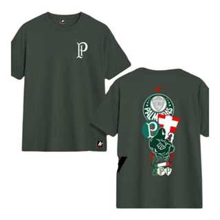 CAMISETAS CAMISA  UNISSEX STREETWEAR PALMEIRAS BLUSA ALGODÃO em Oferta na Shopee