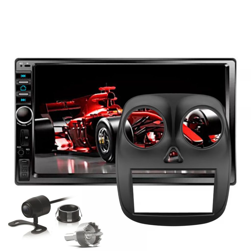 Kit Central Multimidia Mp5 7 Pol 2 Din Palio 2012 A 2017 Bt Touch Cam Ré