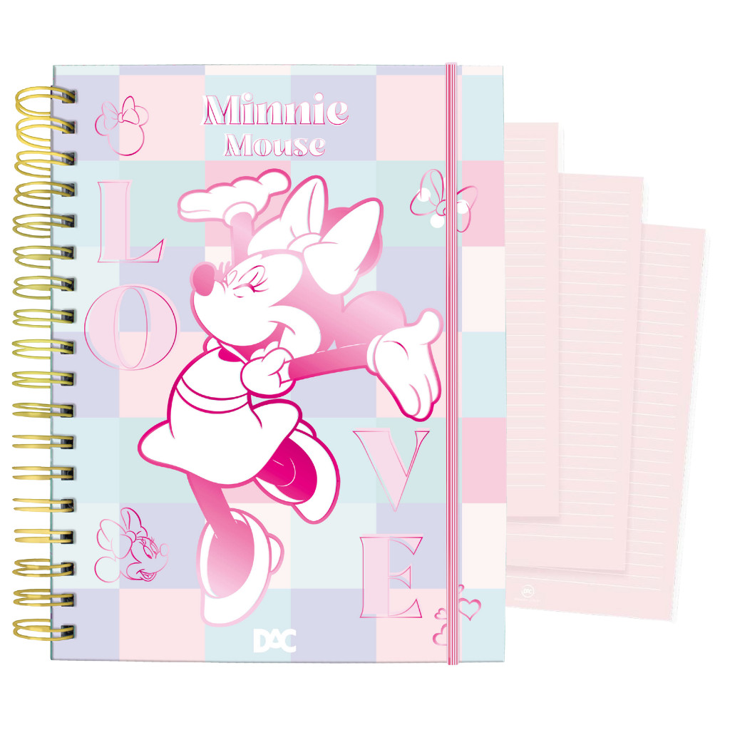 Caderno Smart Universitário 10 Divisórias Minnie Rosa 80 fls - DAC em Oferta na Shopee