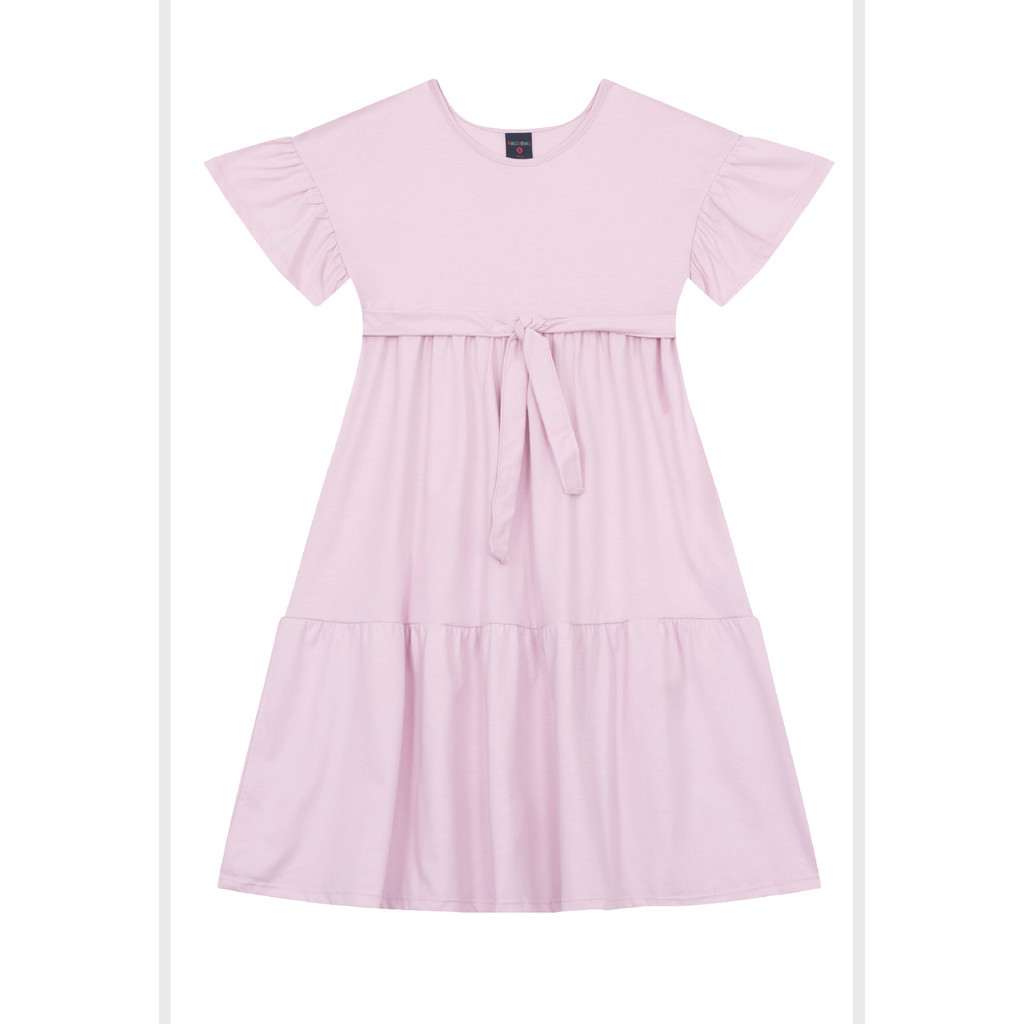 Vestido Infantil em Algodão com Babados Guloseima