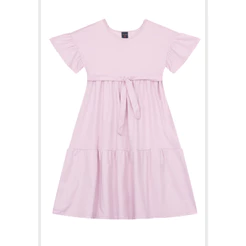 Vestido Infantil em Algodão com Babados Guloseima