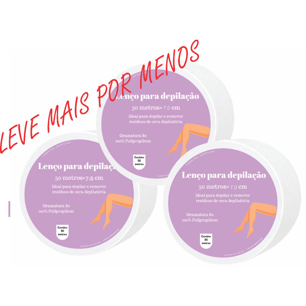 Tnt Para Depilaçao Kit c/ 03 ROLOS, ENVIO RAPIDO 24HRS UTEIS Gramatura 80% 50 Metros. Papel para Depilaçao,. em Oferta na Shopee