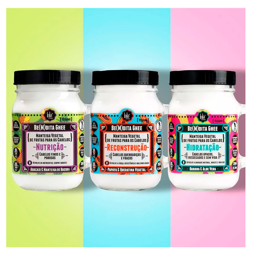 Detalhes do Manteiga Capilar Lola Be(M)dita Ghee Reconstrução 350g