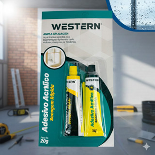 Cola Adesivo Acrílico Western 20g Secagem Rápida Forte Alta em Oferta na Shopee