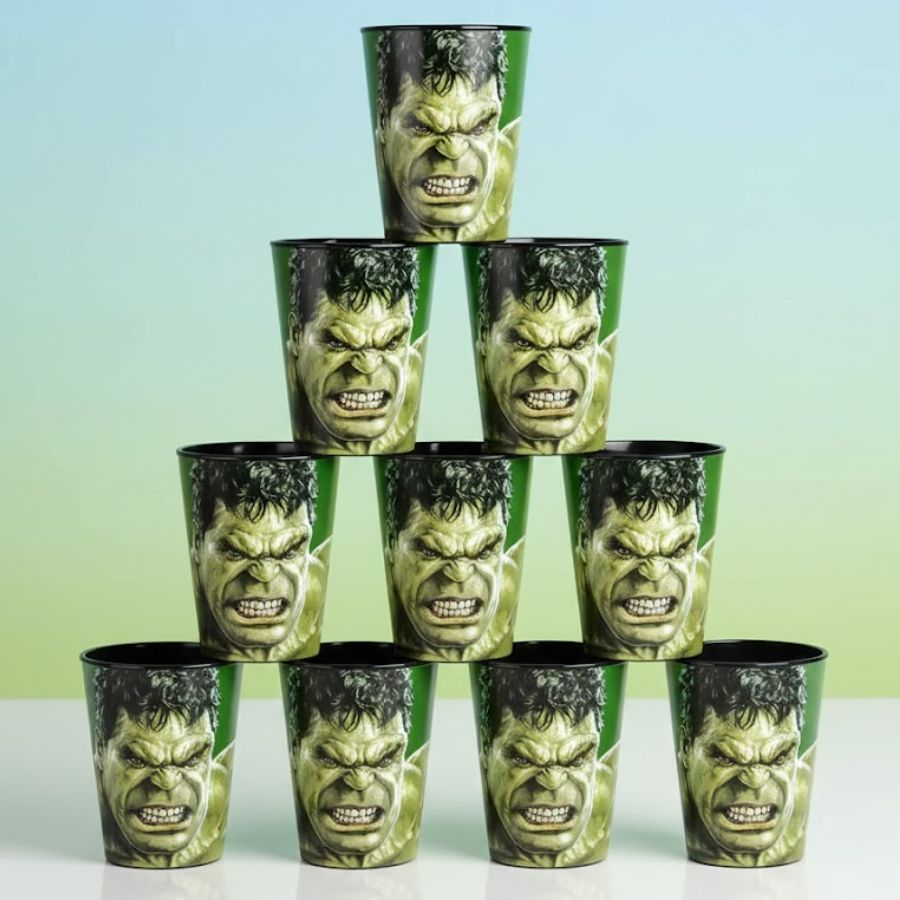 Kit 10 Copos para Lembrancinha - Hulk - 320ml - 1 unidade - Disney Original - Rizzo
