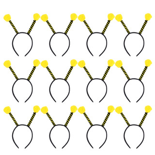 12 Pçs Abelha Bandana Antena Dos Desenhos Animados Inseto Traje Acessório De Cabelo Feminino Menina Senhora Hoop Banda