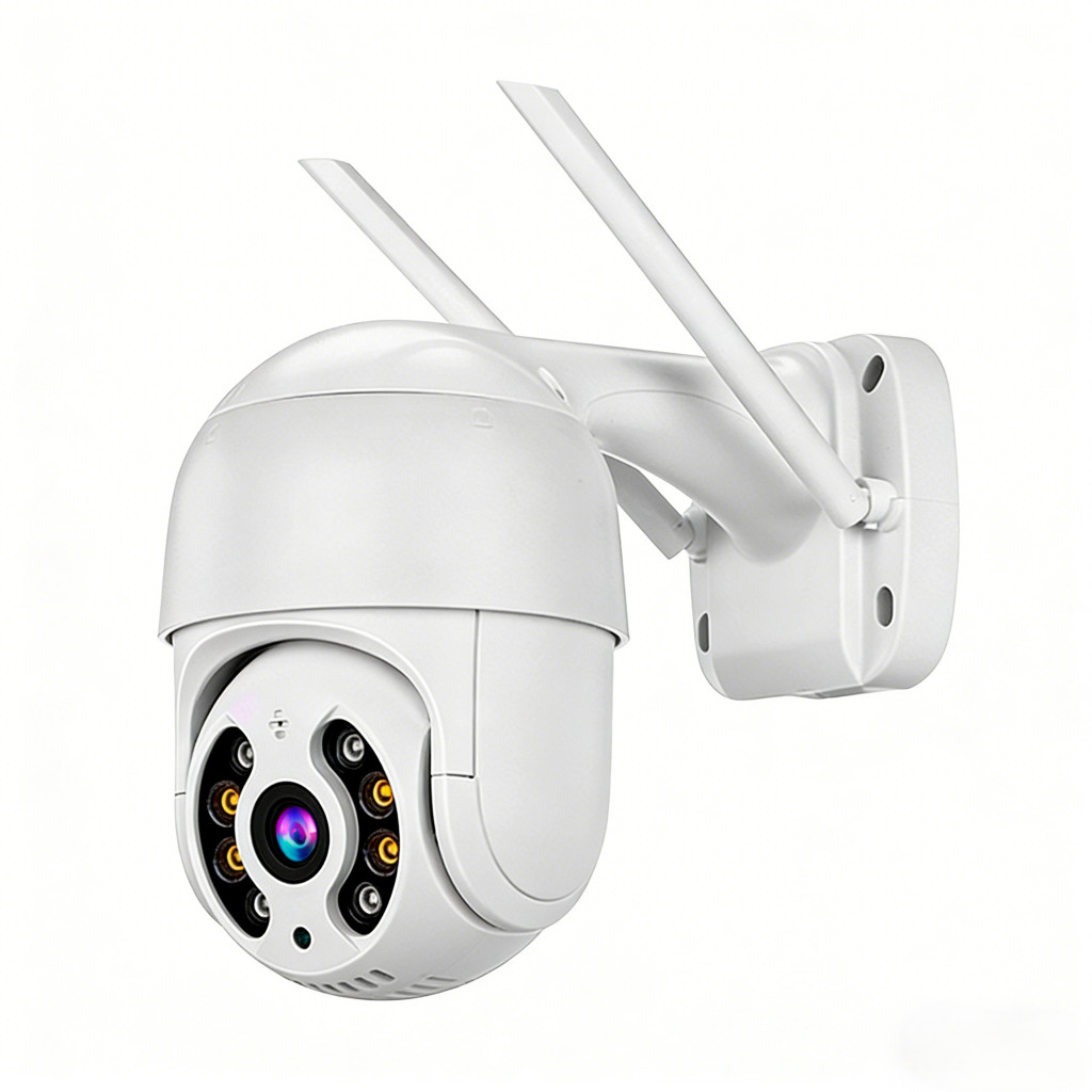 Câmera IP PTZ Externa Wi-Fi HD Visão Noturna Colorida 3.6mm IR-Cut Bivolt