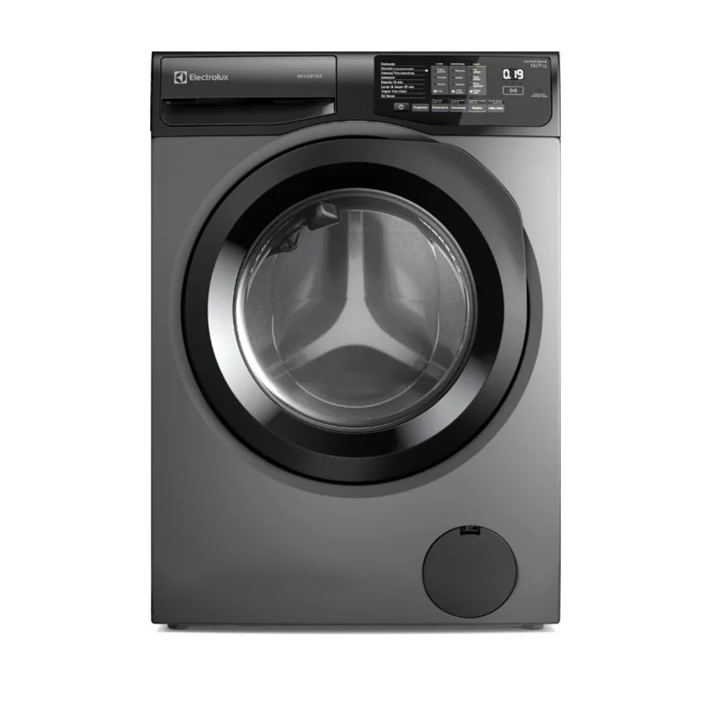 Lava e Seca Electrolux  LSC12 12Kg Cinza Ônix Inverter com Água Quente e Lavagem Inteligente-127v
