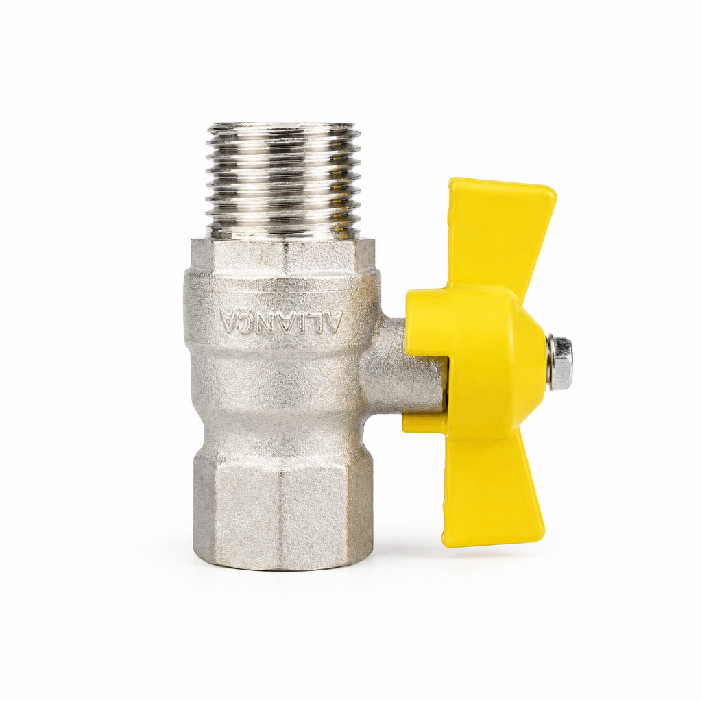 VALVULA ESFERA HASTE CURTA 1/2 MF NPT ALIANÇA Gás GLP NATURAL
