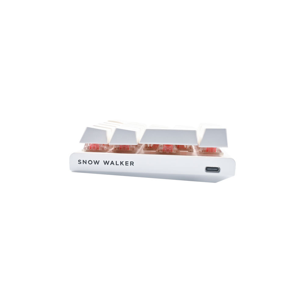 Teclado Mecanico Gamer Clanm Snow Walker TK76, RGB, Switch Red, Branco, TK76SNOW — imagem 2 de 2