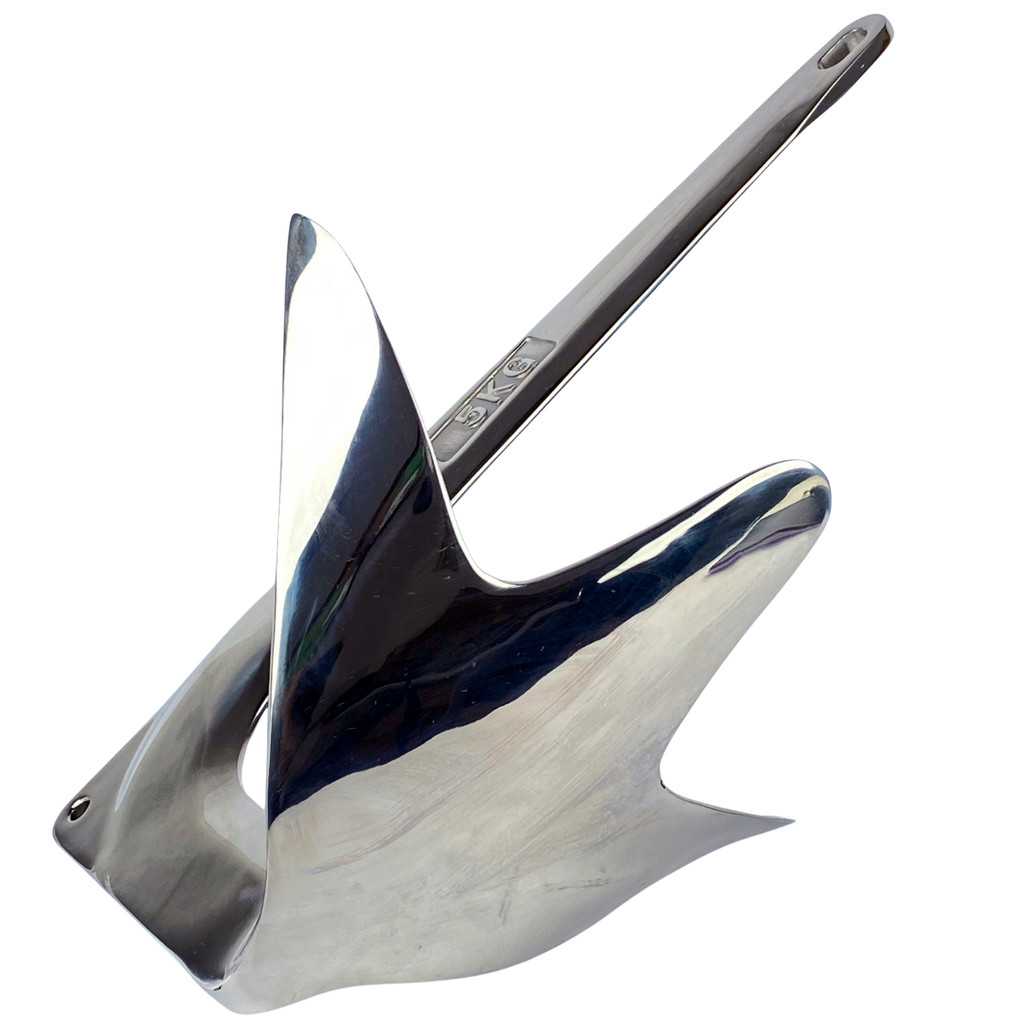 Âncora Bruce 5kg Inox Barco Lancha Jet Ski Barco Jet Ski