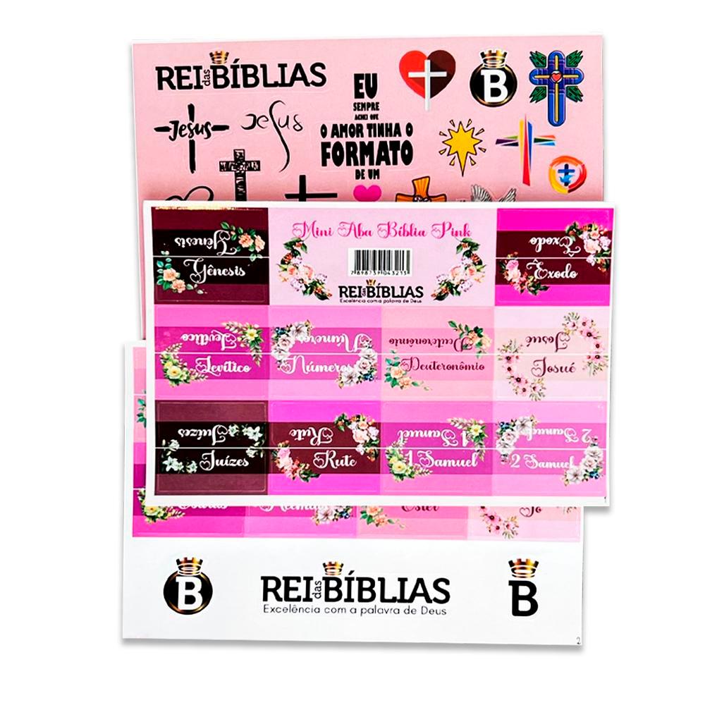 Abas Adesivas Para Bíblia - Marcador Índice - Mini Aba Pink