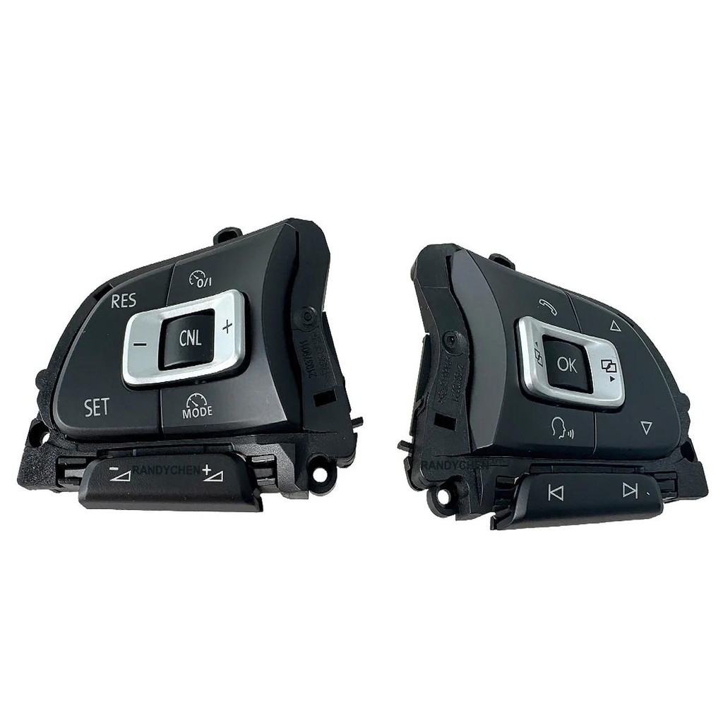 1x/2x Novo Botão Interruptor De Volante Multifuncional Capa Moldura Para VW Golf 7 7.5 Sportsvan Variante e-MK7 5g095944