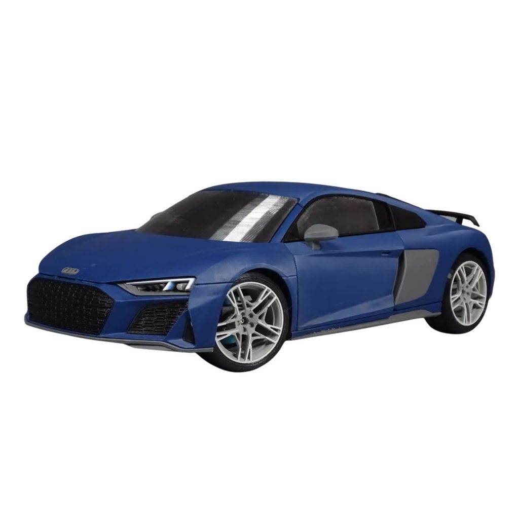 Miniatura Audi R8 3D Colecionável Decorativo Carro Esportivo Supercarro