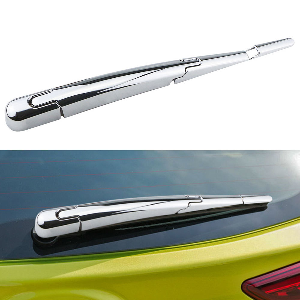 Para Hyundai Kona 2017-2019 2020 2021 Carro Traseiro Tronco Janela Limpador Braço Lâmina Capa Guarnição Adesivo Decorati