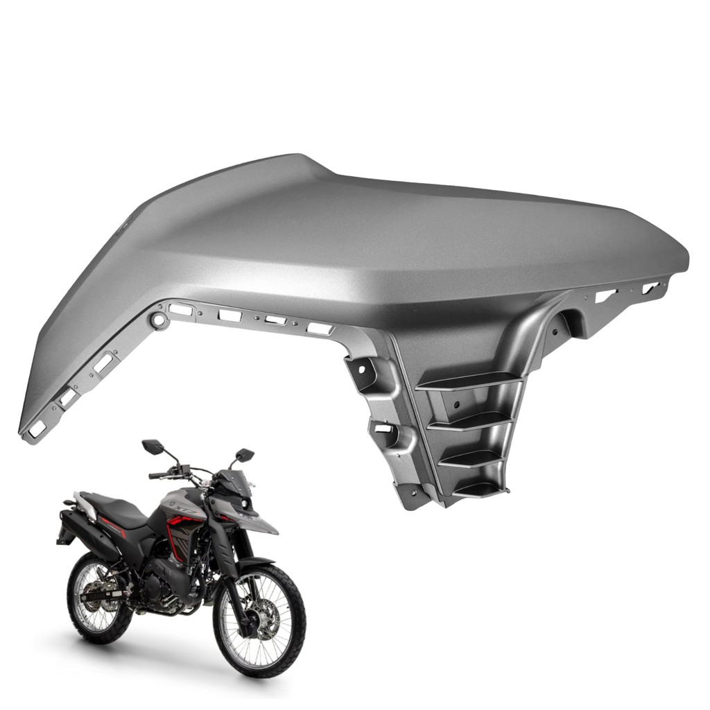 Capa Tanque Direito Yamaha Xtz Lander 250 2025 Connected Cinza Fosco